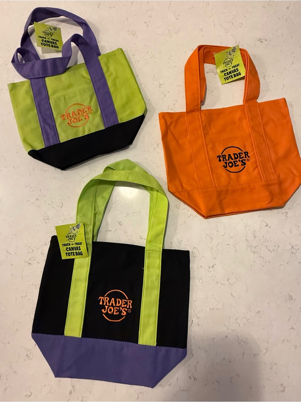 Trader Joe Mini Totes NWT (3)